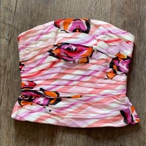 Kay Unger floral tube top